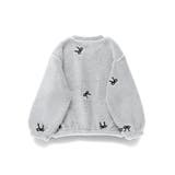 リボン総柄刺しゅうボア トレーナー 150cm | ブランシェス | 詳細画像17 