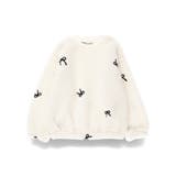 リボン総柄刺しゅうボア トレーナー 150cm | ブランシェス | 詳細画像2 