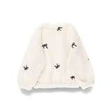 リボン総柄刺しゅうボア トレーナー 150cm | ブランシェス | 詳細画像5 