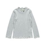 ラメ単色/ボーダーテレコ長袖Tシャツ150cm/女の子/インナー | ブランシェス | 詳細画像9 