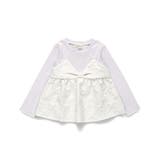 【おそろい】リボン柄ドッキング長袖Tシャツ 女の子 150cm | ブランシェス | 詳細画像2 