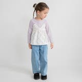 【おそろい】リボン柄ドッキング長袖Tシャツ 女の子 150cm | ブランシェス | 詳細画像3 