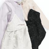 【おそろい】リボン柄ドッキング長袖Tシャツ 女の子 150cm | ブランシェス | 詳細画像9 