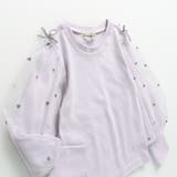 袖チュール長袖Tシャツ/150cm/女の子/ハート柄/フロッキー | ブランシェス | 詳細画像8