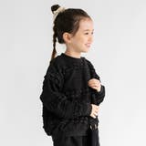 ブラック | ポコポコ ジャガード トップス/セットアップ可/女の子/150cm | ブランシェス