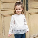 ピンク | 【あったか】裾ドットティアード裏起毛チュニック/150cm/キッズ/女の子 | ブランシェス