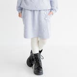 ラベンダー | ハート総柄膨れジャガード スカート/セットアップ可/女の子/キッズ/150cm | ブランシェス