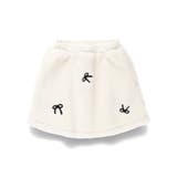 リボン総柄刺しゅうボア スカート セットアップ可 | ブランシェス | 詳細画像2 