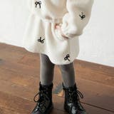 アイボリー | リボン総柄刺しゅうボア スカート セットアップ可 | ブランシェス