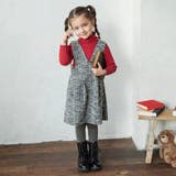 ブラック | ラメツイードジャンパースカート キッズ 女の子 | ブランシェス