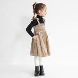 花柄刺しゅうベロア ジャンパースカート キッズ | ブランシェス | 詳細画像4