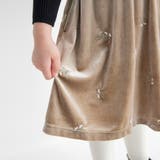 花柄刺しゅうベロア ジャンパースカート キッズ | ブランシェス | 詳細画像6