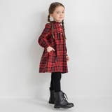 チェック柄胸切替ワンピース/150cm/女の子/起毛 | ブランシェス | 詳細画像4 