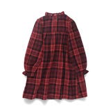チェック柄胸切替ワンピース/150cm/女の子/起毛 | ブランシェス | 詳細画像8 