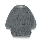 チャコールグレー | アソート ボア ワンピース/150cm/女の子/キッズ/あったか/ファー/花柄 | ブランシェス