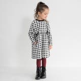 ブラック | 【あったか】ウエスト リボン裏起毛ワンピース/キッズ/女の子/150cm | ブランシェス