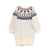 【マシンウォッシャブル】ノルディック風ハート柄ニットワンピース | ブランシェス | 詳細画像13 