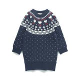 【マシンウォッシャブル】ノルディック風ハート柄ニットワンピース | ブランシェス | 詳細画像14 