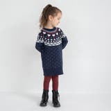 【マシンウォッシャブル】ノルディック風ハート柄ニットワンピース | ブランシェス | 詳細画像15 