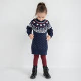 【マシンウォッシャブル】ノルディック風ハート柄ニットワンピース | ブランシェス | 詳細画像16 