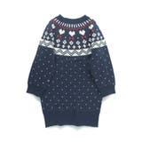 【マシンウォッシャブル】ノルディック風ハート柄ニットワンピース | ブランシェス | 詳細画像20 