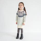 【マシンウォッシャブル】ノルディック風ハート柄ニットワンピース | ブランシェス | 詳細画像4 