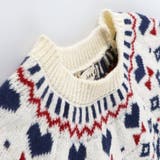 【マシンウォッシャブル】ノルディック風ハート柄ニットワンピース | ブランシェス | 詳細画像7 