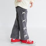 チャコールグレー | 【あったか】サイド リボン裏シャギー パンツ | ブランシェス