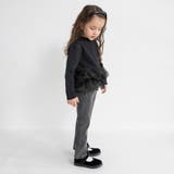 スリット入りフレア裏起毛パンツ デニム ロングパンツ | ブランシェス | 詳細画像26 