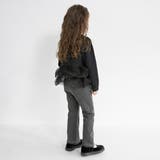 スリット入りフレア裏起毛パンツ デニム ロングパンツ | ブランシェス | 詳細画像27 