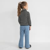 スリット入りフレア裏起毛パンツ デニム ロングパンツ | ブランシェス | 詳細画像6 