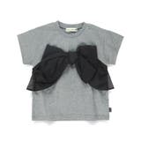 【b +A】金子綾 リボンドッキング半袖Tシャツ | ブランシェス | 詳細画像11 
