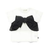 【b +A】金子綾 リボンドッキング半袖Tシャツ | ブランシェス | 詳細画像1 
