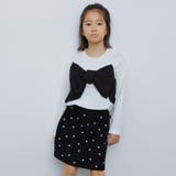 オフホワイト | 金子綾 リボン付きトレーナー 女の子 | ブランシェス