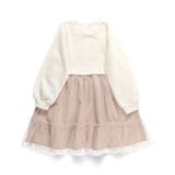 裏起毛チュール ドッキング ワンピース | ブランシェス | 詳細画像19 