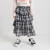 チェックティアードロングスカート | ブランシェス | 詳細画像1 