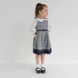 グレンチェック裾レース ワンピース 入園 | ブランシェス | 詳細画像3