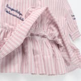 【おそろい】ストライプ柄ロゴ刺しゅうワンピース キッズ 女の子 | ブランシェス | 詳細画像18 