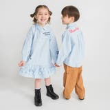 【おそろい】ストライプ柄ロゴ刺しゅうワンピース キッズ 女の子 | ブランシェス | 詳細画像7 