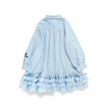 【おそろい】ストライプ柄ロゴ刺しゅうワンピース キッズ 女の子 | ブランシェス | 詳細画像8 