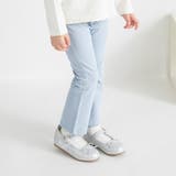 サックス | 【ブランシェスmini】リボンポケットロングパンツ | ブランシェス