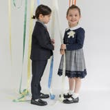 ジャケット+グレンチェックジャカード ワンピース+コサージュ 入園 | ブランシェス | 詳細画像16