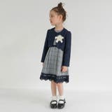 ジャケット+グレンチェックジャカード ワンピース+コサージュ 入園 | ブランシェス | 詳細画像3