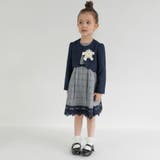 ジャケット+グレンチェックジャカード ワンピース+コサージュ 入園 | ブランシェス | 詳細画像4