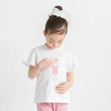 オフホワイト | 【ブランシェスmini】袖フリル半袖Tシャツ/キッズ/女の子/ボーダー | ブランシェス