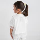 アイボリー | チュールドッキング半袖Tシャツ | ブランシェス