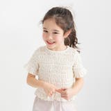 ピンク | スモッキング半袖Tシャツ | ブランシェス