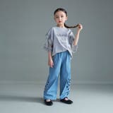 【WEB限定】チュール切り替え半袖Tシャツ | ブランシェス | 詳細画像4 