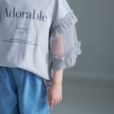 【WEB限定】チュール切り替え半袖Tシャツ | ブランシェス | 詳細画像7 