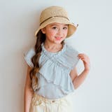 サックス | 【おそろい】フリルクロスTシャツ | ブランシェス